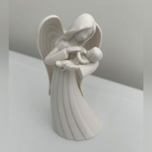 Gund A Gift From Heaven Porcelain Angel Figurine Holding Baby